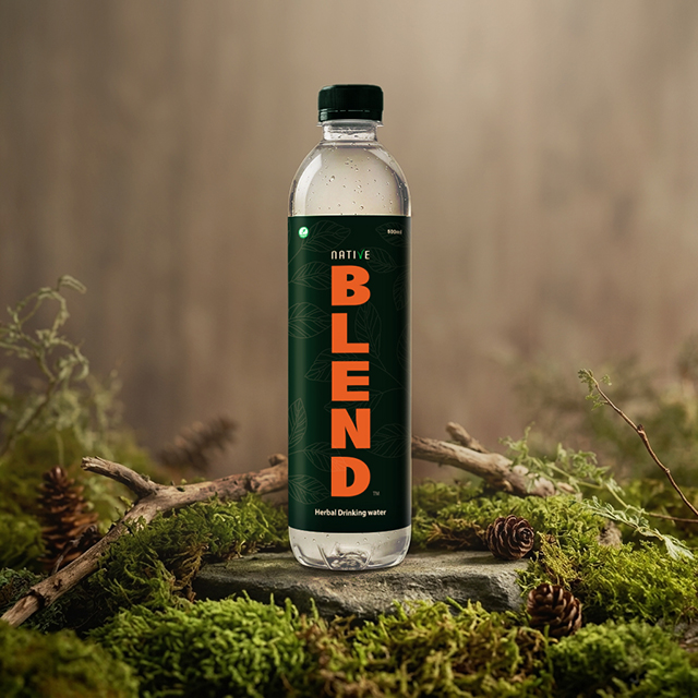 Native Blend bottle on table